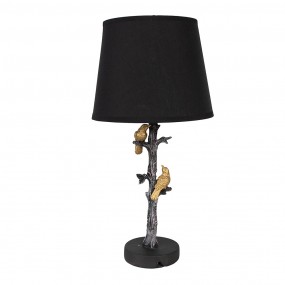 26LMC0094 Lampe de table Ø 23x45 cm Noir Plastique Oiseau