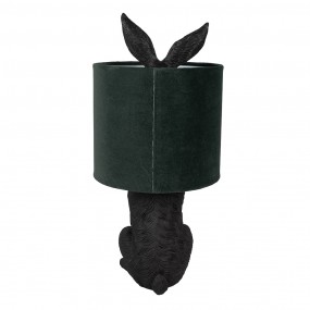 26LMC0099ZVGR Lampada da tavolo Coniglio Ø 20x43 cm Nero Verde Plastica