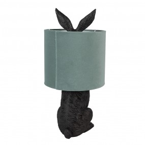 26LMC0099ZVLGR Lampe de table Lapin Ø 20x43 cm Noir Vert Plastique