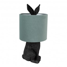 26LMC0099ZVLGR Lampada da tavolo Coniglio Ø 20x43 cm Nero Verde Plastica