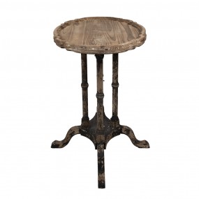 25H0690 Side Table 66x42x64 cm Brown Wood