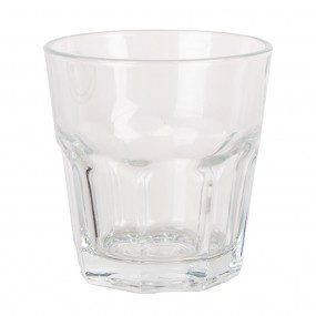 2BHSGL0010 Water Glass 200 ml Transparent Glass Smile Drinking Cup