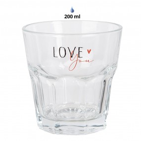 2BHSGL0012 Verre d'eau 200 ml Transparent Verre Gobelet