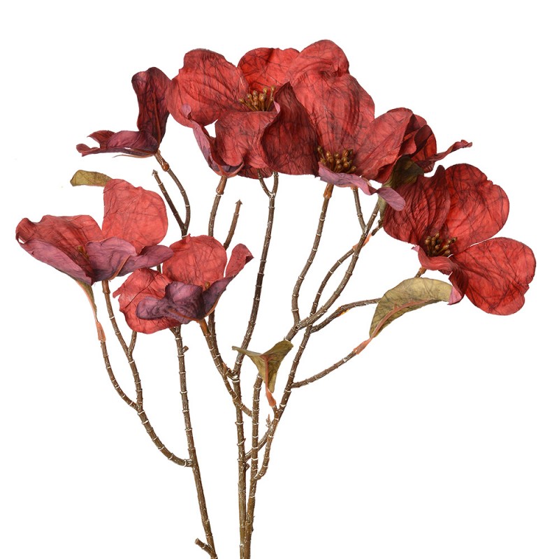 5PL0112R Fiore artificiale 72 cm Rosso Plastica