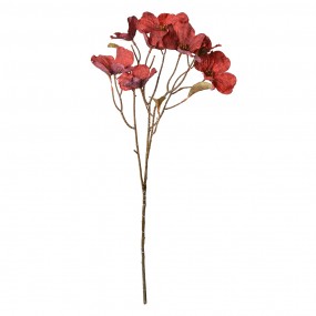 25PL0112R Fiore artificiale 72 cm Rosso Plastica