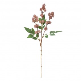 25PL0123P Fleur artificielle 68 cm Rose Plastique