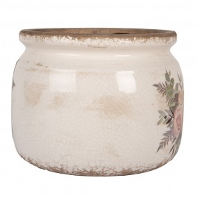 26CE1978L Planter Ø 20x15 cm Beige Ceramic