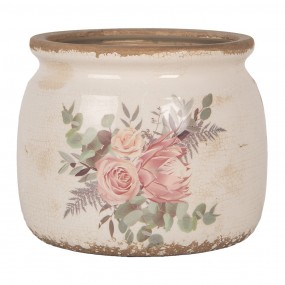 26CE1978M Fioriera Ø 16x13 cm Beige Ceramica Fiori