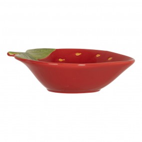 26CEBO0085M Bowl Strawberries 275 ml Red Ceramic