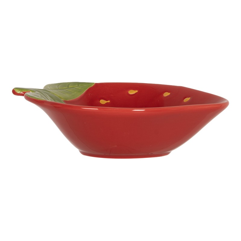 6CEBO0085M Bowl Strawberries 275 ml Red Ceramic