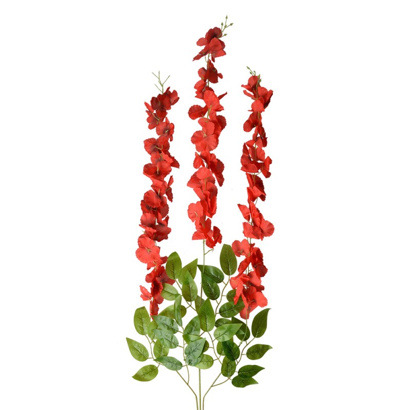 6PL0318R Artificial Flower 110 cm Red Plastic