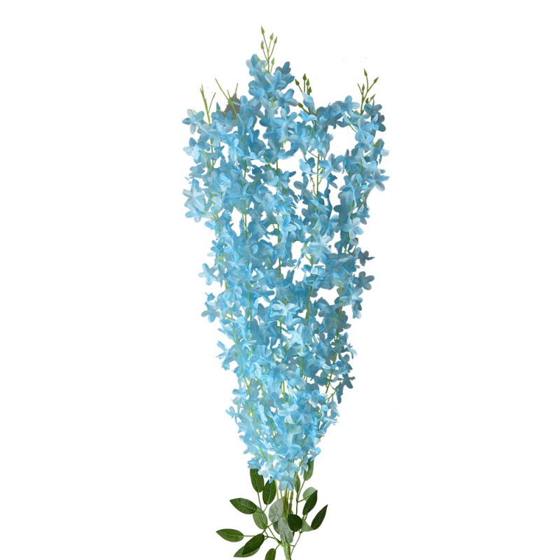 6PL0319BL Fleur artificielle 80 cm Bleu Plastique