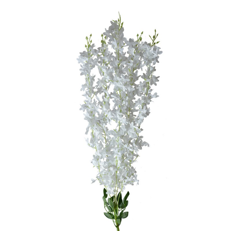 6PL0319W Fiore artificiale 80 cm Bianco Plastica