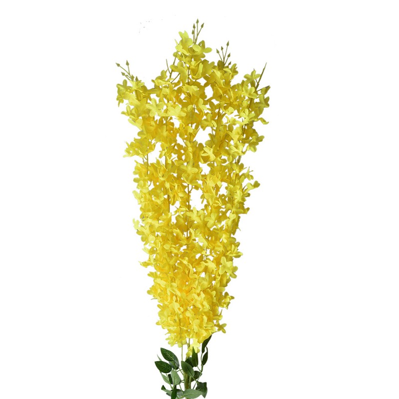 6PL0319Y Fleur artificielle 80 cm Jaune Plastique