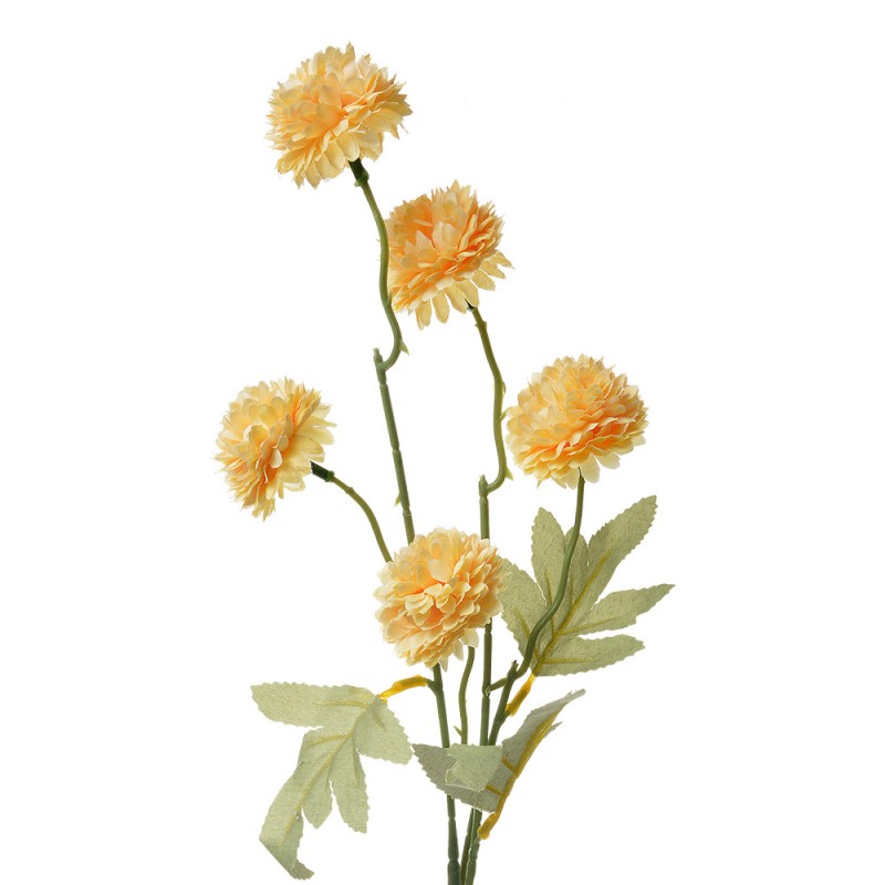 6PL0331Y Fleur artificielle 50 cm Jaune Plastique