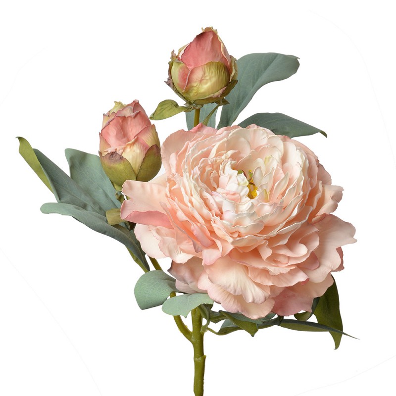 6PL0332P Fleur artificielle 62 cm Rose Plastique