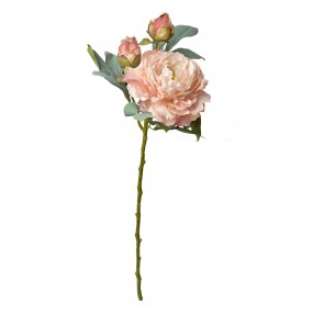 26PL0332P Fleur artificielle 62 cm Rose Plastique