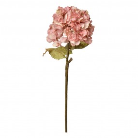 26PL0333P Fleur artificielle Hortensia 55 cm Rose Plastique