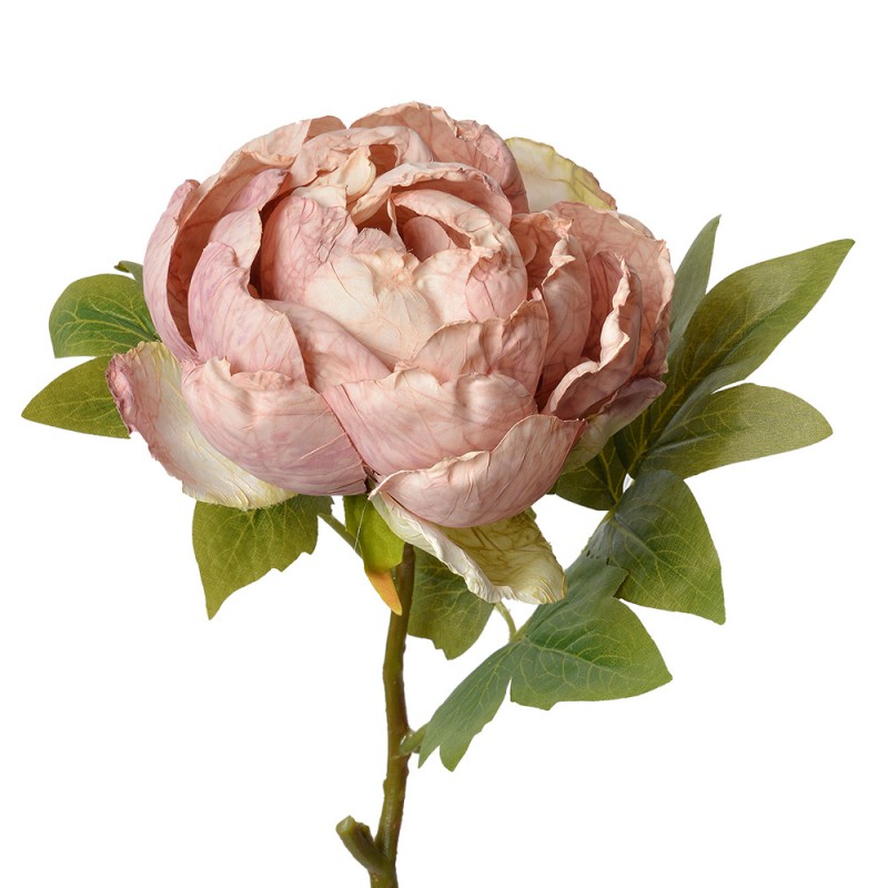 6PL0335 Fleur artificielle Rose 48 cm Rose Plastique