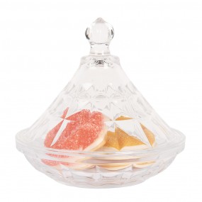 26GL5026 Pot de stockage Ø 13x12 cm Transparent Verre