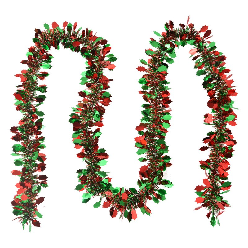 65553 Christmas garland 200 cm Red Plastic