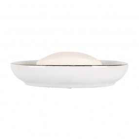 26CE1999 Porte-savon 14x11x3 cm Blanc Céramique