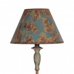 25LMC0042 Lampada da tavolo Ø 22x71 cm Blu Marrone  Metallo Lampada da scrivania