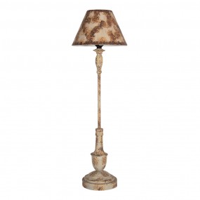 25LMC0043 Lampada da tavolo Ø 22x71 cm Beige Marrone  Metallo Lampada da scrivania