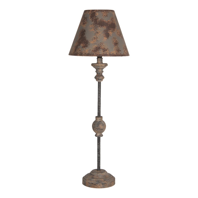 5LMC0045 Table Lamp Ø 24x69 cm Brown Metal Desk Lamp