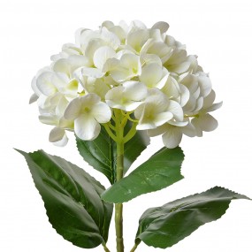 25PL0137BE Fleur artificielle Hortensia 68 cm Beige Plastique