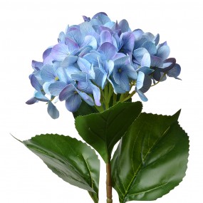 25PL0137BL Fleur artificielle Hortensia 68 cm Bleu Plastique