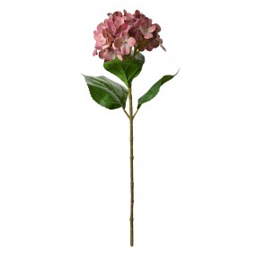 25PL0137DP Fleur artificielle Hortensia 68 cm Rose Plastique