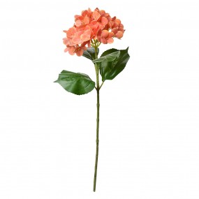 25PL0137O Fleur artificielle Hortensia 68 cm Orange Plastique