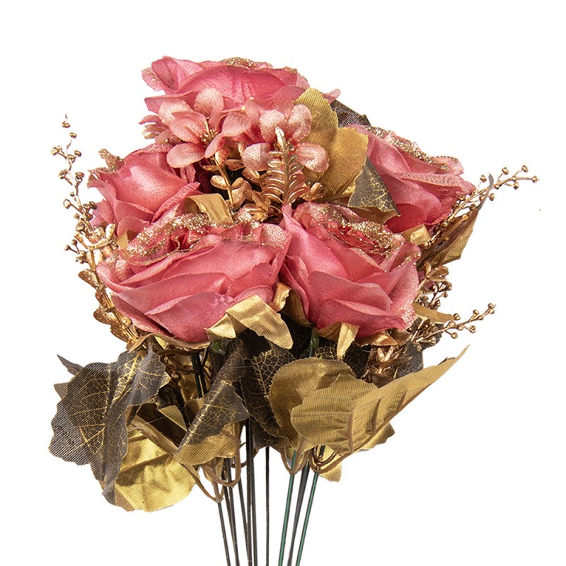 6PL0340 Fiore artificiale 50 cm Rosa Plastica