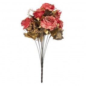 26PL0341 Artificial Flower 50 cm Red Plastic