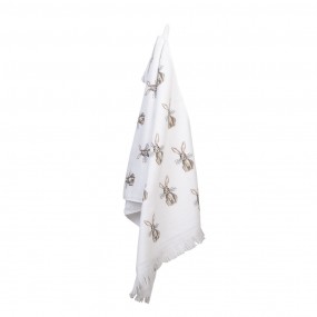 2CTREB2 Guest Towel 40x66 cm White Brown Cotton Rabbit Toilet Towel