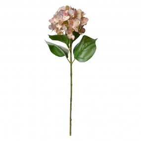 25PL0137P Fleur artificielle Hortensia 68 cm Rose Plastique