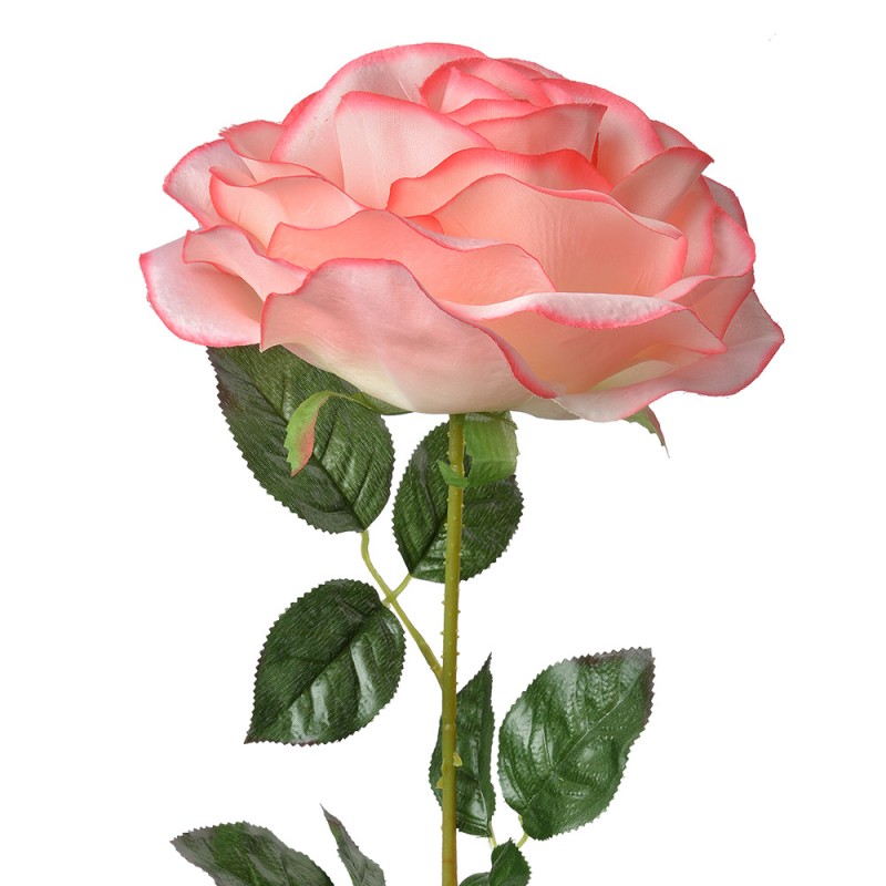 5PL0138P Fleur artificielle Rose 75 cm Rose Plastique