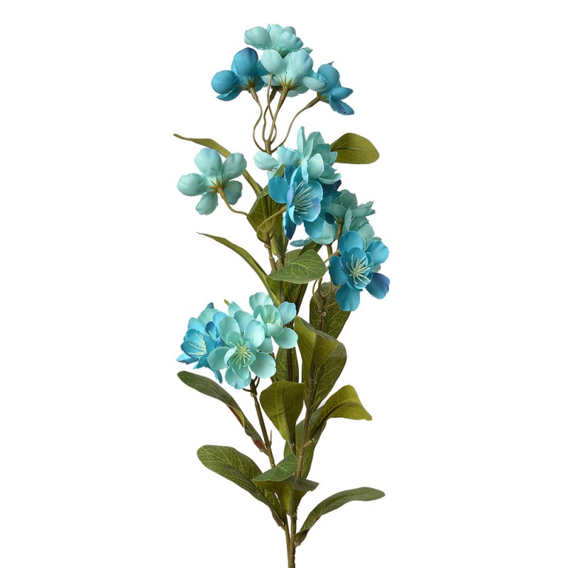 6PL0343BL Fleur artificielle 70 cm Bleu Plastique