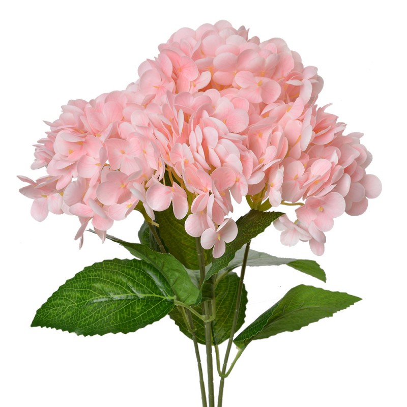 6PL0347P Fleur artificielle 45 cm Rose Plastique