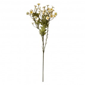 26PL0348W Fleur artificielle 60 cm Blanc Plastique