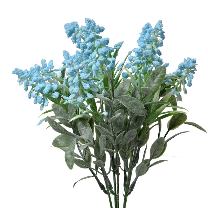 6PL0351BL Fleur artificielle 32 cm Bleu Plastique