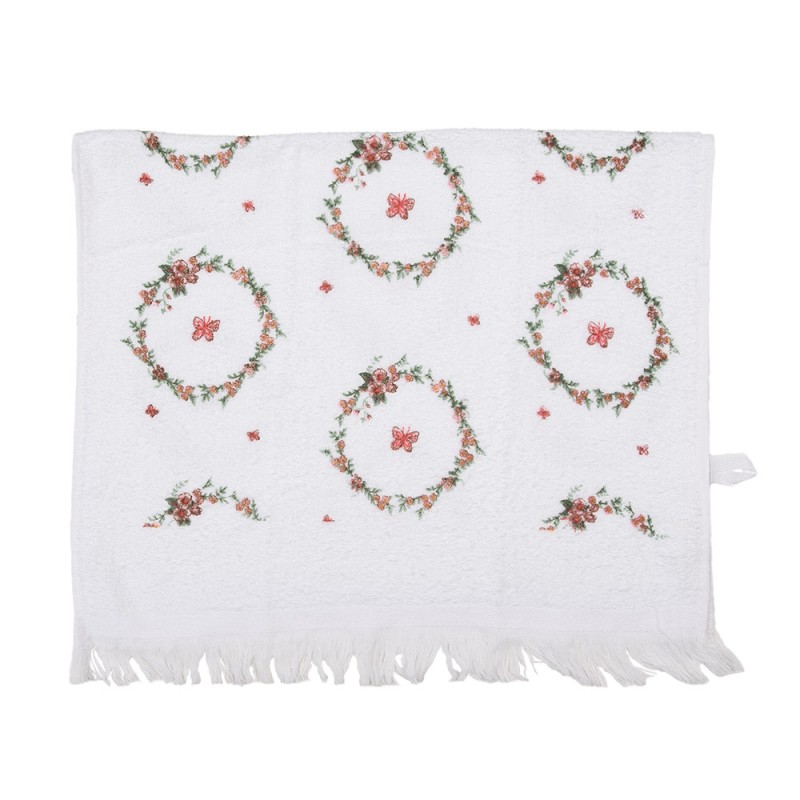 CTFEB-1 Guest Towel 40x66 cm White Cotton Butterflies