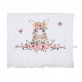 2CTFEB-2 Guest Towel 40x66 cm White Pink Cotton Rabbit