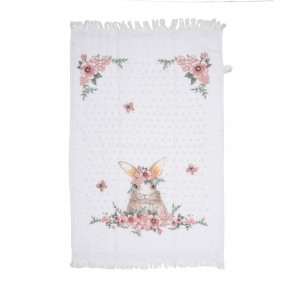 2CTFEB-2 Guest Towel 40x66 cm White Pink Cotton Rabbit