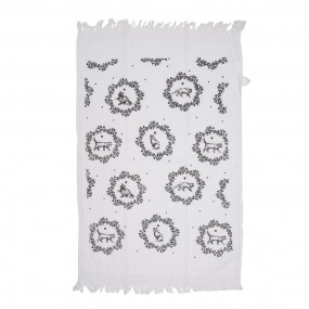 2CTLGC-2 Guest Towel 40x66 cm White Cotton Cat