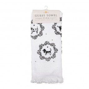 2CTLGD-1 Guest Towel 40x66 cm White Cotton Dogs