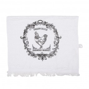 2CTRFL Guest Towel 40x66 cm White Cotton Rooster