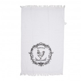 2CTRFL Guest Towel 40x66 cm White Cotton Rooster