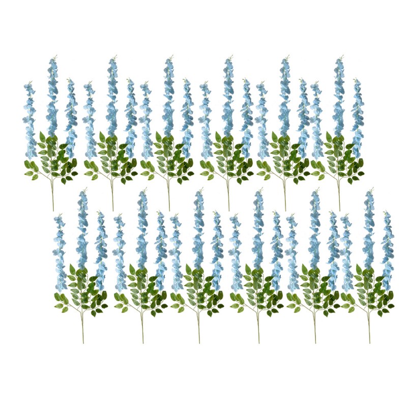 6PL0318BL Artificial Flower Set of 12 110 cm Blue Plastic